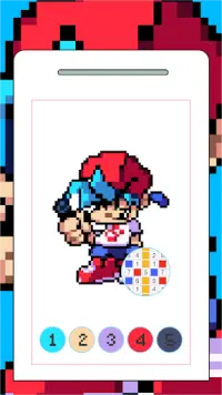 Pixel Art Friday Night Funkin Color By Number Screen Shot 3