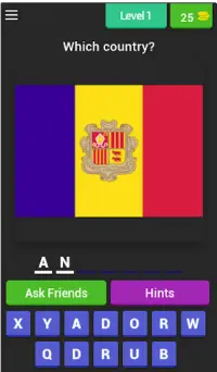 Guess the Flags of the World Quiz Screen Shot 0