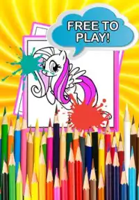 Coloring My Pony Princess Screen Shot 2