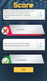 Cricket Quiz Screen Shot 4
