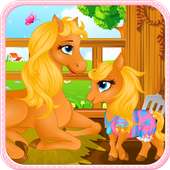 Pony Geburt Tierspiele