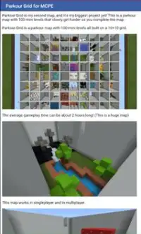 Parkour Grid Maps for Minecraft PE Screen Shot 2