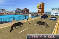 Wild Wolf Sim City Attack 3D Screen Shot 4