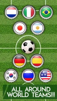 Футбол Колпачок - цели Score с пальцем Screen Shot 1