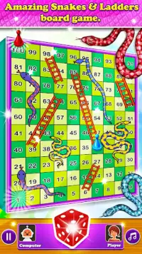 Snake and Ladder -  Sap Seedi : Board Racing Game Screen Shot 1