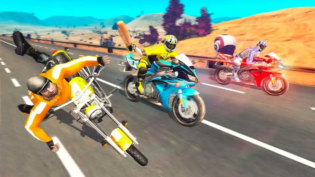 Moto Bike Attack Race Screen Shot 2