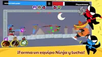 salta ninja batalla 2 jugador Screen Shot 2