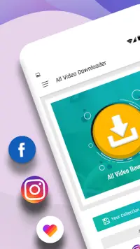 Video Downloader-ALL Social Media Video Download Screen Shot 1