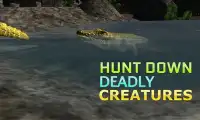 3D cá sấu nổi giận hunter sim Screen Shot 2