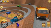 Euro Cargo Gold Mine 3D: Mega Truck Highway Tracks Screen Shot 2