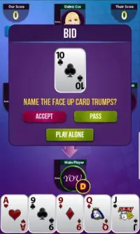 Euchre Card Game Screen Shot 3