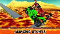 Xtreme Lava Rooftop Bike Tracks Race Gt Stunts Sim Screen Shot 2