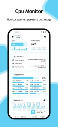 CPU Monitor - temperature Screen Shot 3