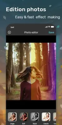Nature photo effects, photo video maker with music Screen Shot 7