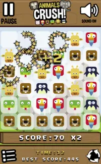 Animals Crush Match Screen Shot 1