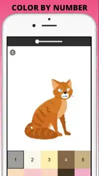 Cat Pixel Art - Cat Color by Number Screen Shot 3