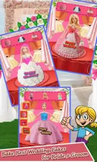 Sweet Wedding Doll Cake Кулинарные игры 2018 Screen Shot 3