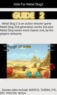 Guide For Metal Slug2 Screen Shot 1