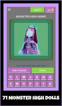 Monster High Dolls - Character Quiz Screen Shot 2