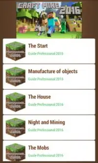 Crafting Guide Pocket 2016 Screen Shot 0