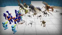 Stickman Spiders Battle Simula Screen Shot 3