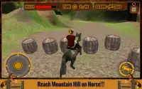 Hill Climb koń Jeździec Run 3D Screen Shot 8