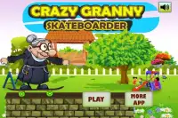 Crazy Granny Skate Run Screen Shot 0