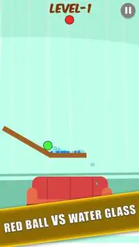 Red Ball vs Water Glass Screen Shot 3