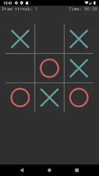 TicTacToe - Unbeatable AI, 2 player WiFi,Bluetooth Screen Shot 1