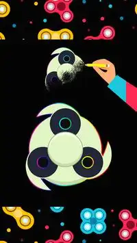 Draw Glow Fidget Spinner Screen Shot 4