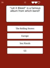 ROCK QUIZ - SONGS AND ARTISTS Screen Shot 7