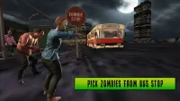 Bas bandar Zombie: Permainan pemandu vs zombi Screen Shot 4