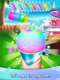 Summer Frozen Food - Snow Cone,Ice Cream & Ice Pop Screen Shot 1