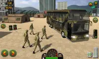 US Army Bus Driving - Military Transporter Squad Screen Shot 1