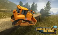 Bulldozer Drive 3D Hill Mania Screen Shot 1