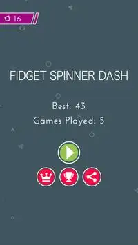 Fidget Spinner Dash Screen Shot 0