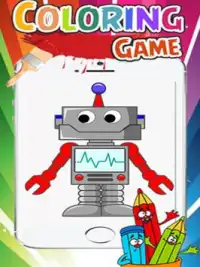 Robot Coloring Kids Game Screen Shot 1