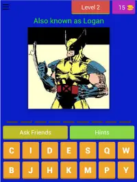 Comic Character Quiz Screen Shot 15