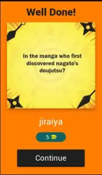 Shinobi Trivia: Naruto Screen Shot 1