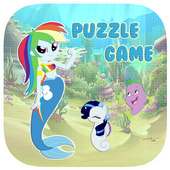 Pony Mermaid Puzzle Game