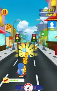 Subway doraemon Runner: 3D doramon, doremon Game Screen Shot 2