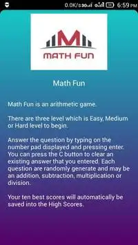 Math Fun Screen Shot 1