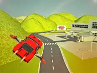 Flying Sport Car Simulator2016 Screen Shot 10