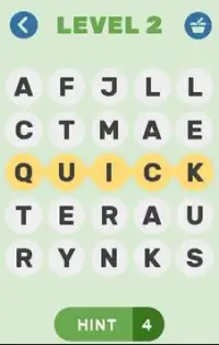 Word puzzle game - find the hidden word Screen Shot 2