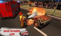 American FireFighter Hero: Fire Truck Simulator Screen Shot 1