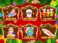 Natal Makeup &amp; Dress Up Salon Permainan Untuk Screen Shot 1