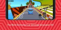 익스트림 자동차 운전 시뮬레이터 3D 스턴트 Screen Shot 0