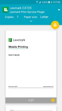 Lexmark Print Plugin Screen Shot 2