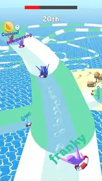 Sonic Water Dash.io: Aquapark Boom Slide Race Screen Shot 2