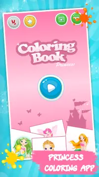 Princess Coloring - Kids Fun Screen Shot 4